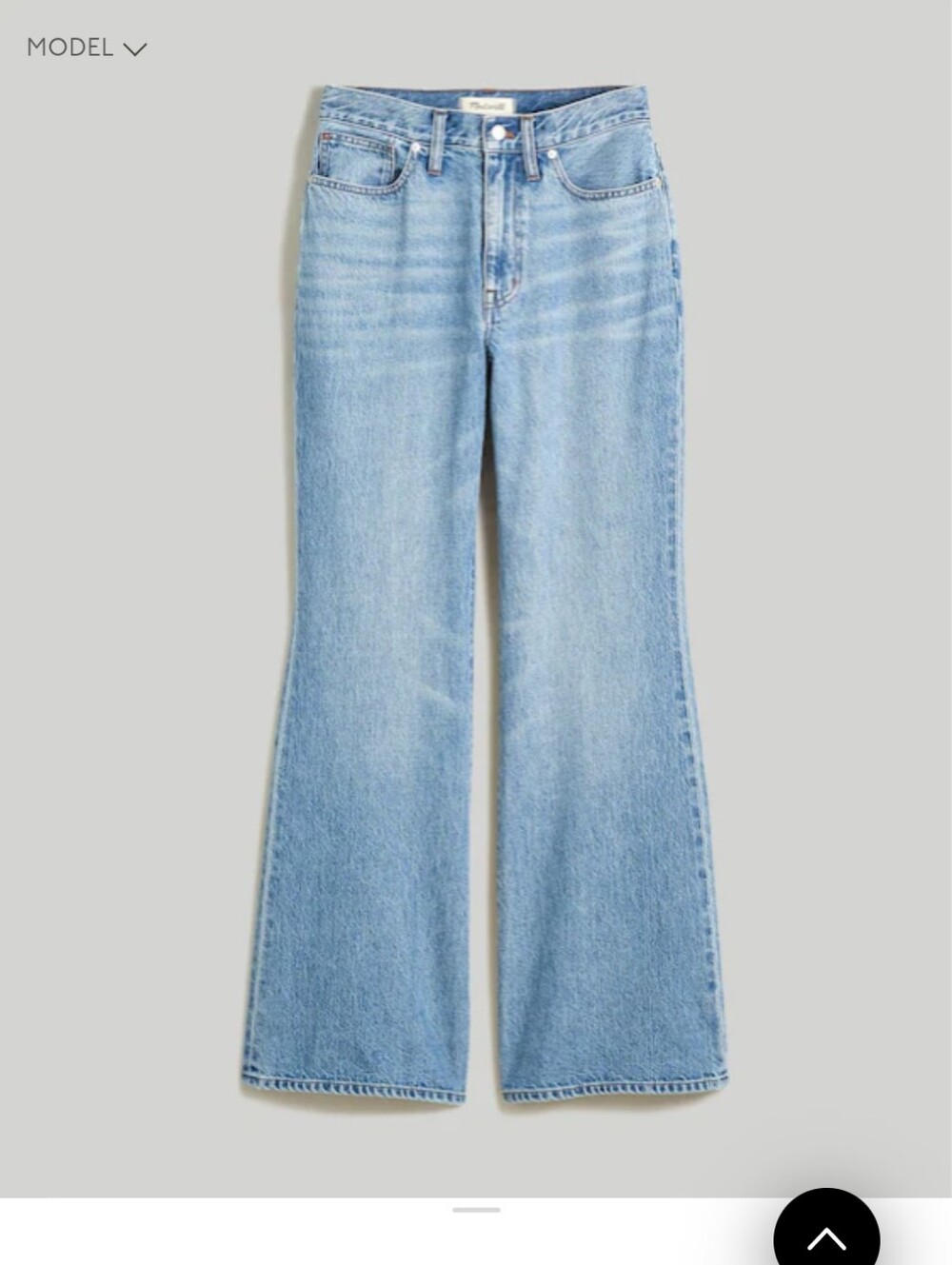 Madewell Baggy Flare Size 27